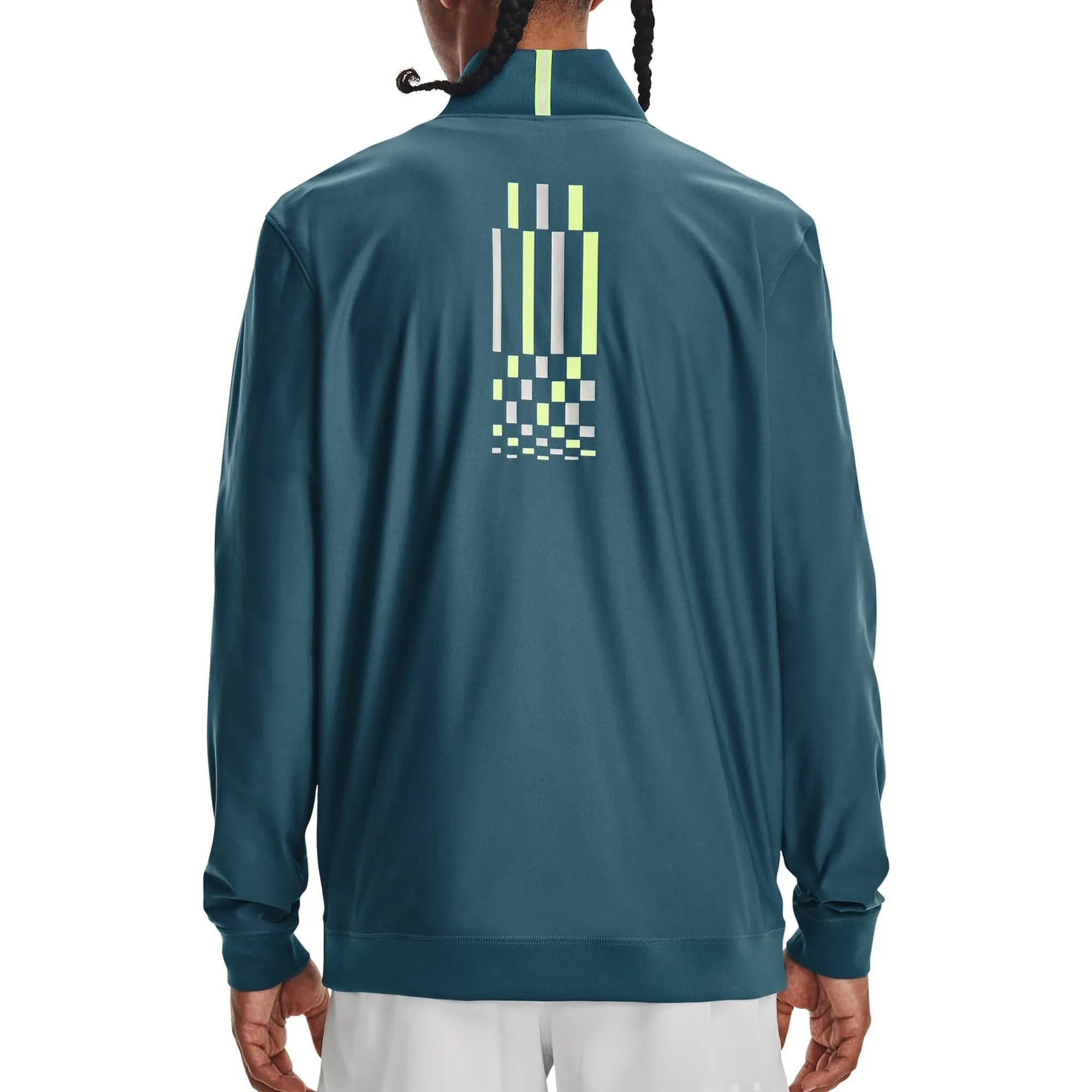 Under Armour Run Anywhere Half Zip Long Sleeve Mens Running Top - Blue