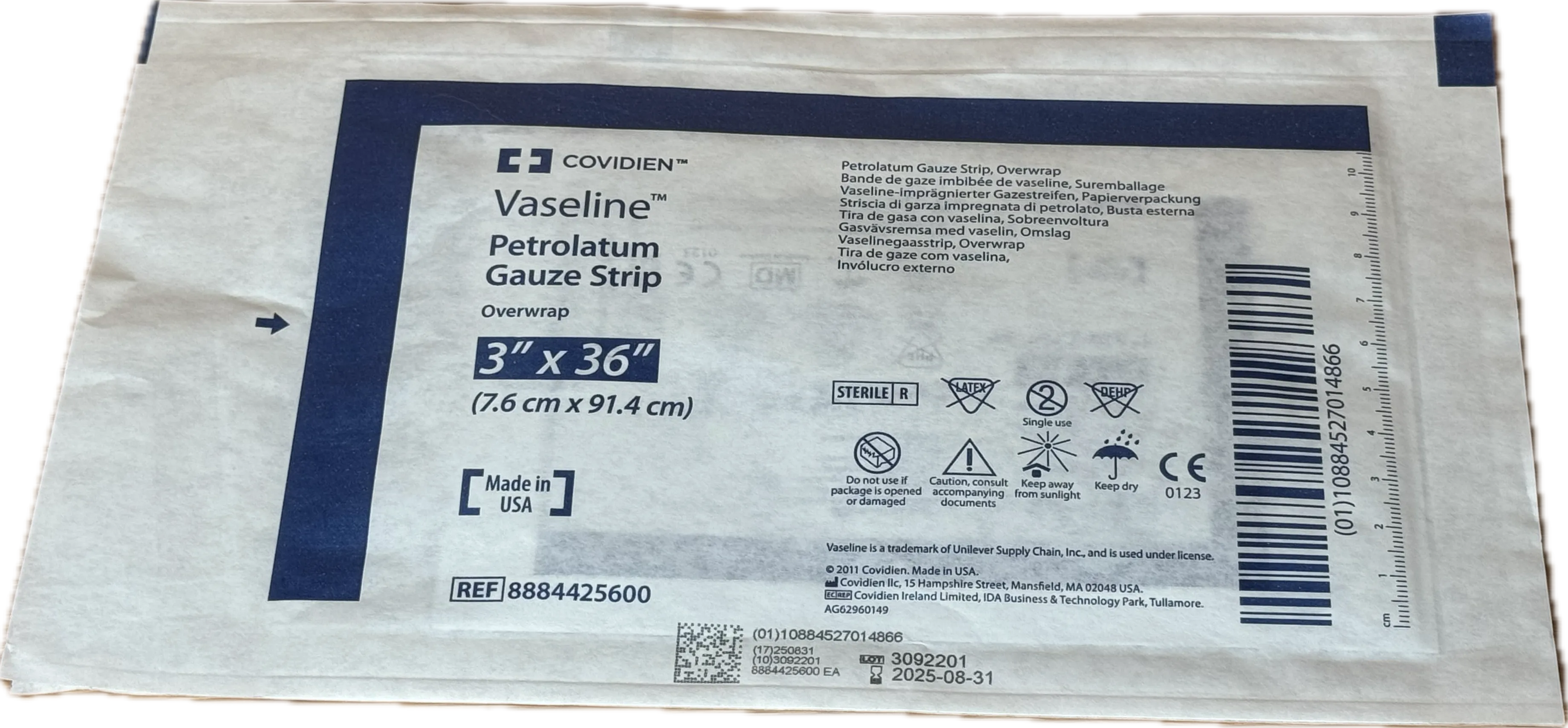 Vaseline Petrolatum Gauze Strip (12 ct)