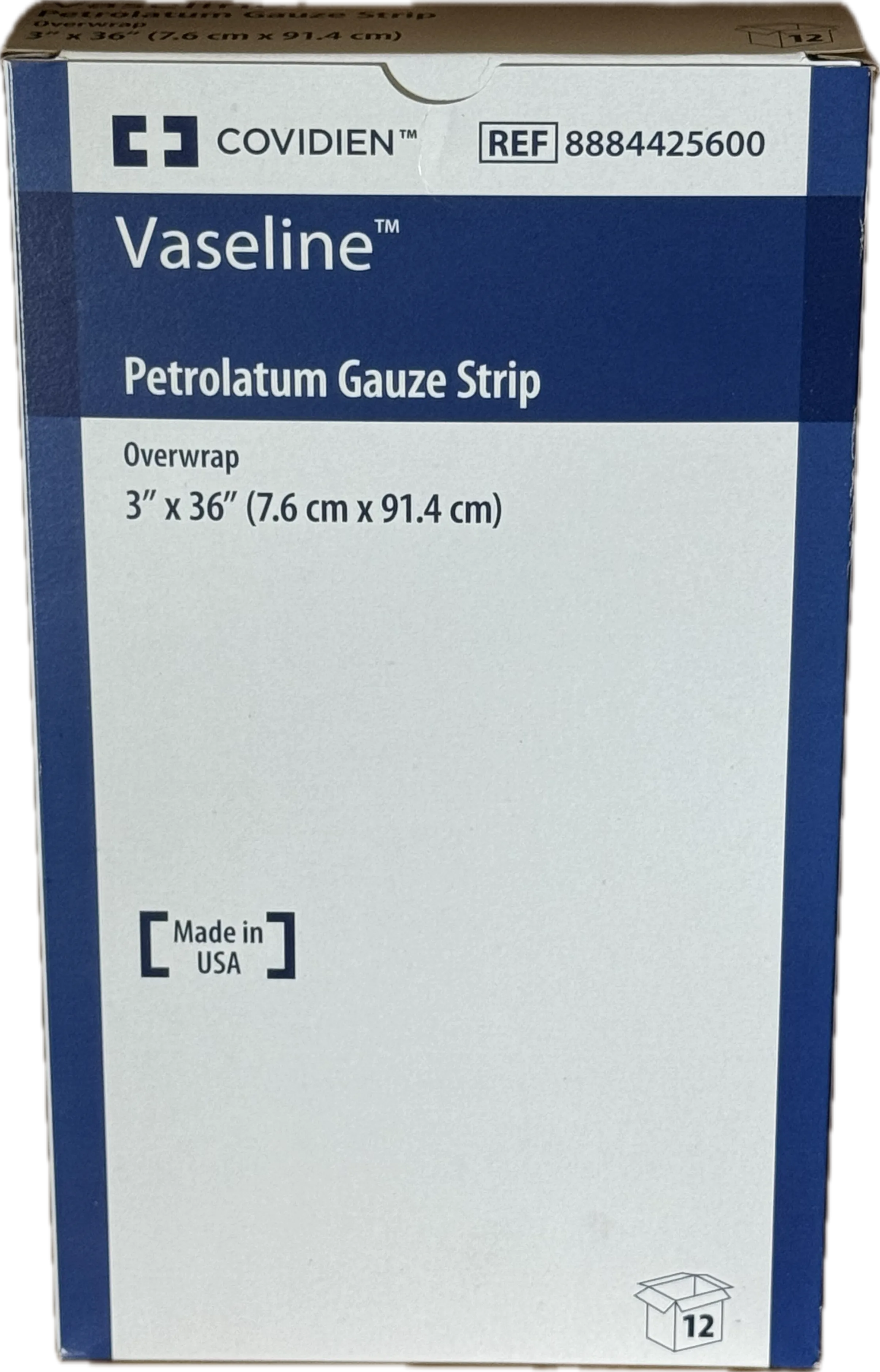 Vaseline Petrolatum Gauze Strip (12 ct)