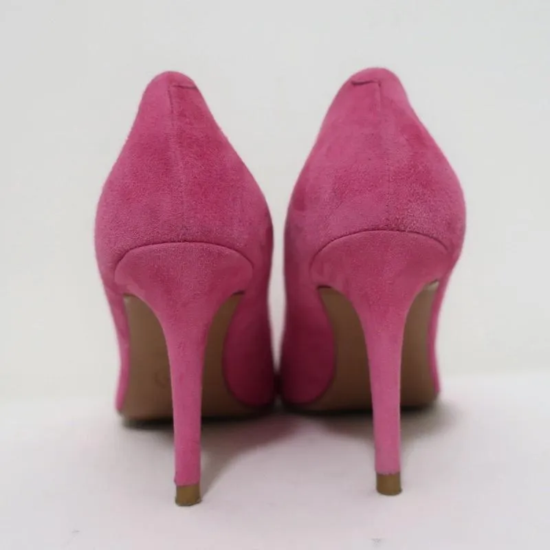 Veronica Beard Pumps Aurora Pink Suede Size 7.5 Pointed Toe Heels