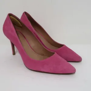 Veronica Beard Pumps Aurora Pink Suede Size 7.5 Pointed Toe Heels