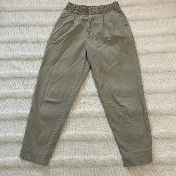 Vintage 1980’s Chic Schooners pants high waisted khaki women’s size 10 P Petite
