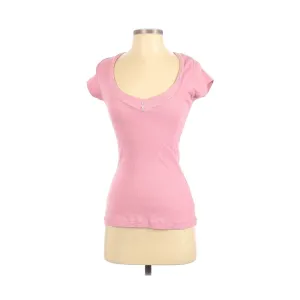 Vintage Charlotte Tarantola Pink with Silver Sparkle Short Sleeve T-Shirt