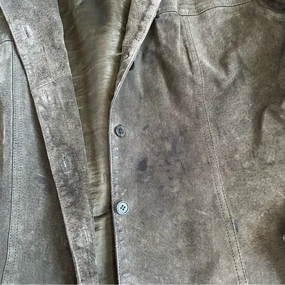 Vintage Suede Forest Green Rancher Jacket