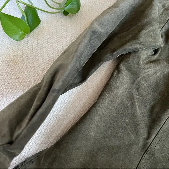 Vintage Suede Forest Green Rancher Jacket