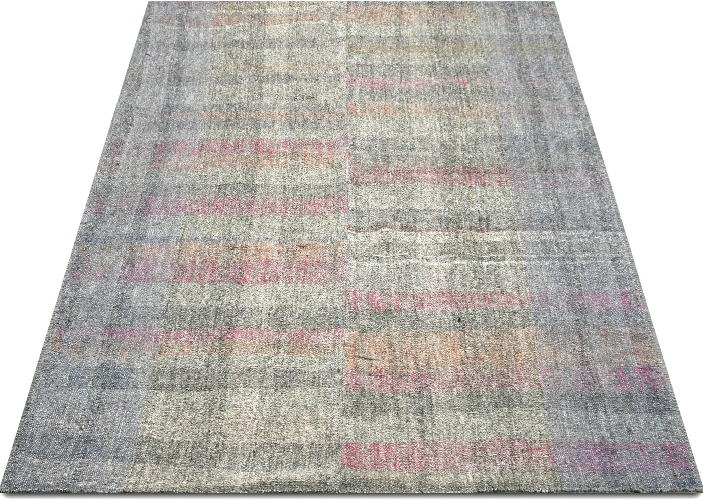 Vintage Turkish Rag Kilim - 5'11" x 9'4"