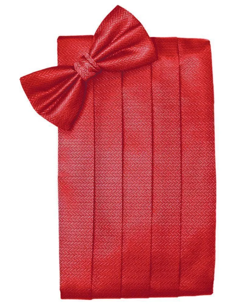 Watermelon Herringbone Kids Cummerbund