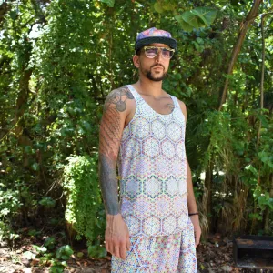 White Double Vision Tank Top