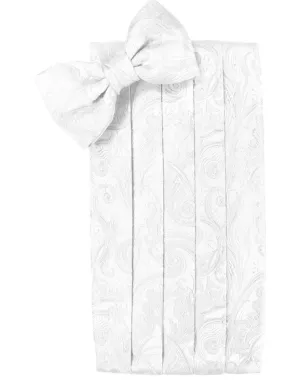 White Tapestry Kids Cummerbund