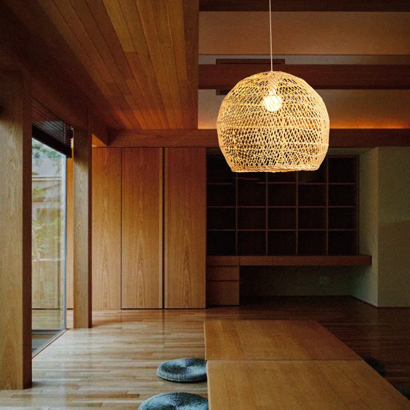Wicker Pendant Light
