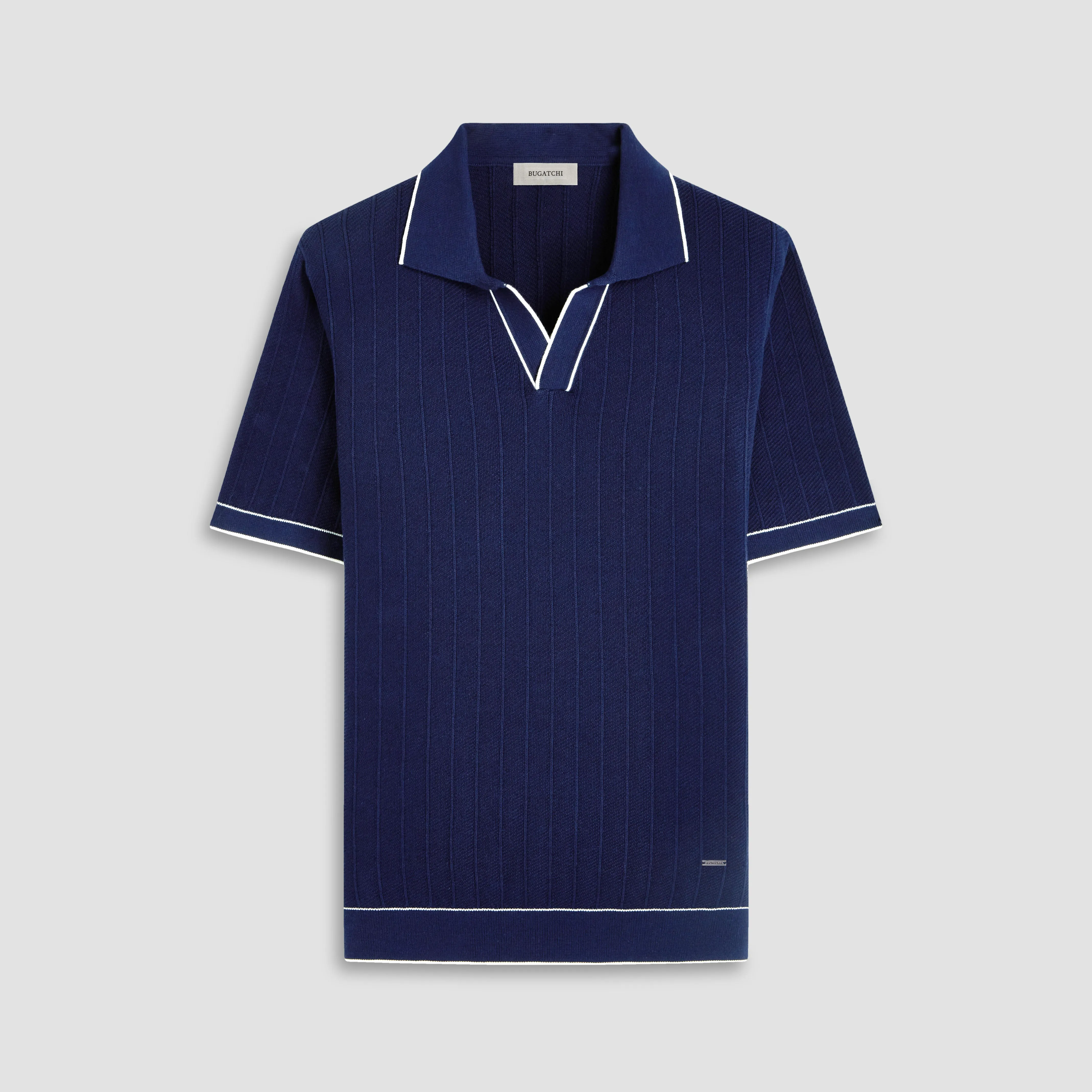 Wide Rib Short Sleeve Johnny Sweater