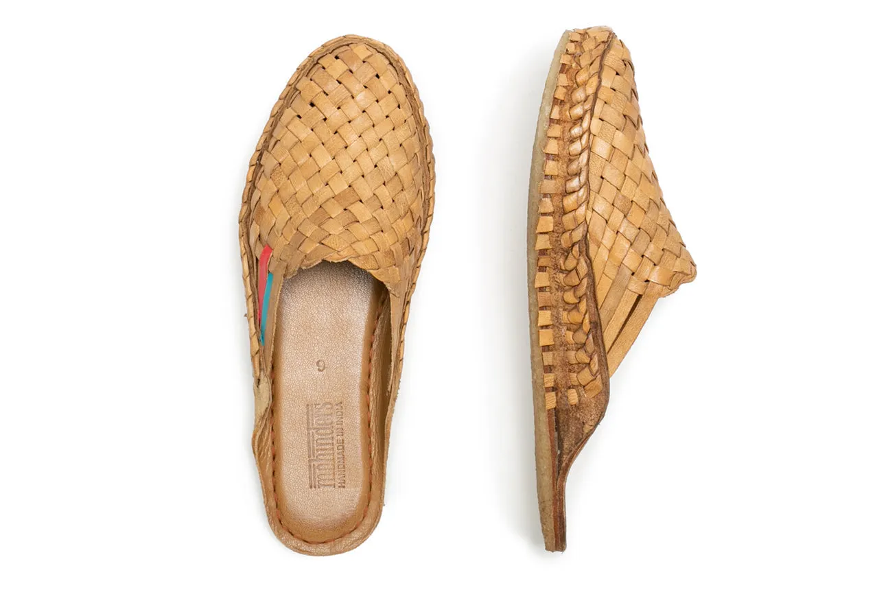 Women's Woven Slide in Honey   Stripes