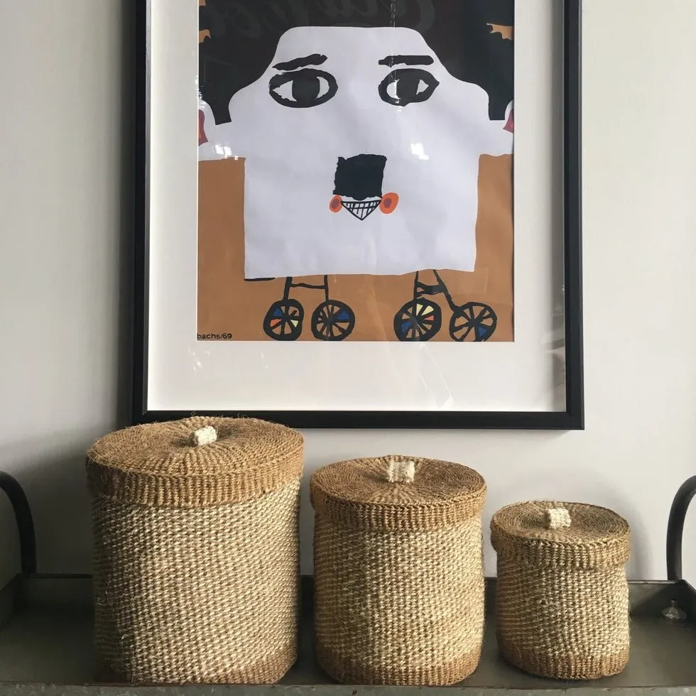 Woven Lidded Baskets