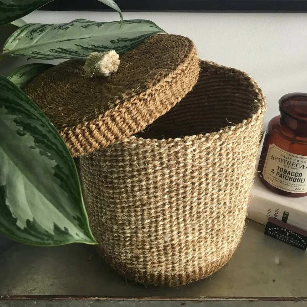 Woven Lidded Baskets