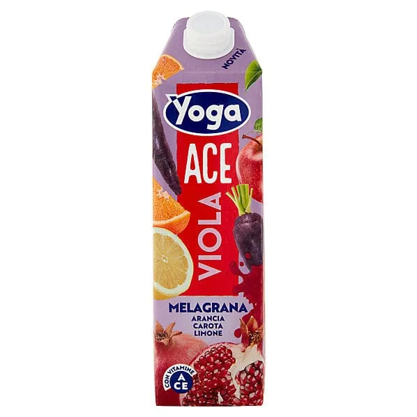 Yoga Nettare Ace Viola Orangen-, Karotten-, Zitronen-, Granatapfelnektar 6x1L