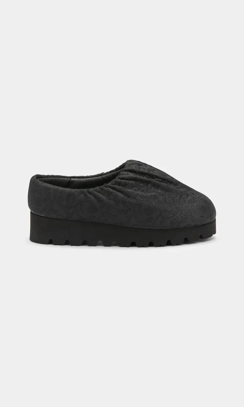 Yume Yume Black Jaquard Camp Shoe Low