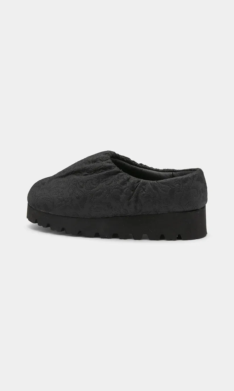 Yume Yume Black Jaquard Camp Shoe Low