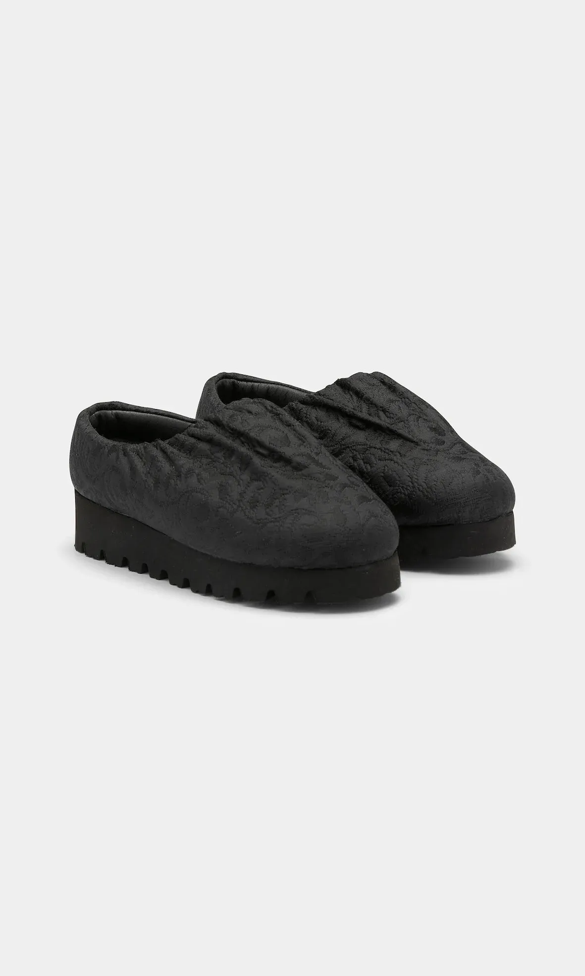 Yume Yume Black Jaquard Camp Shoe Low